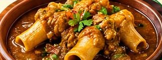 Beef paya with marrow bones in gravy